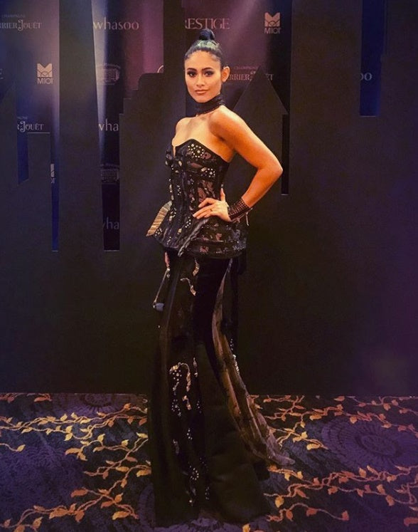 Tunku Elana Khyra wearing Melinda Looi Couture for Prestige Ball Kuala Lumpur event.