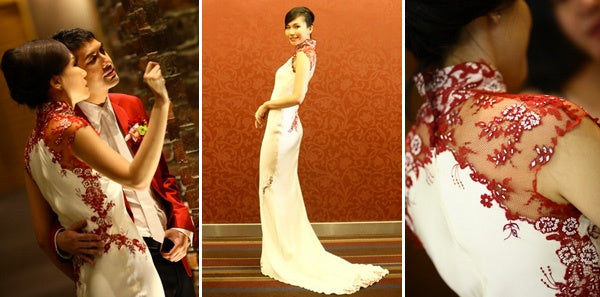 Beautiful Wong Sze Zen in Melinda Looi Couture